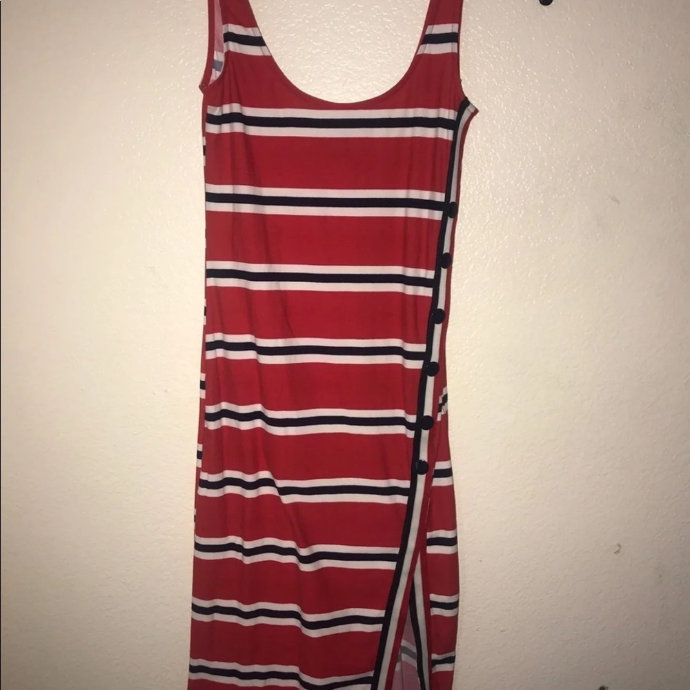 Midi striped dress